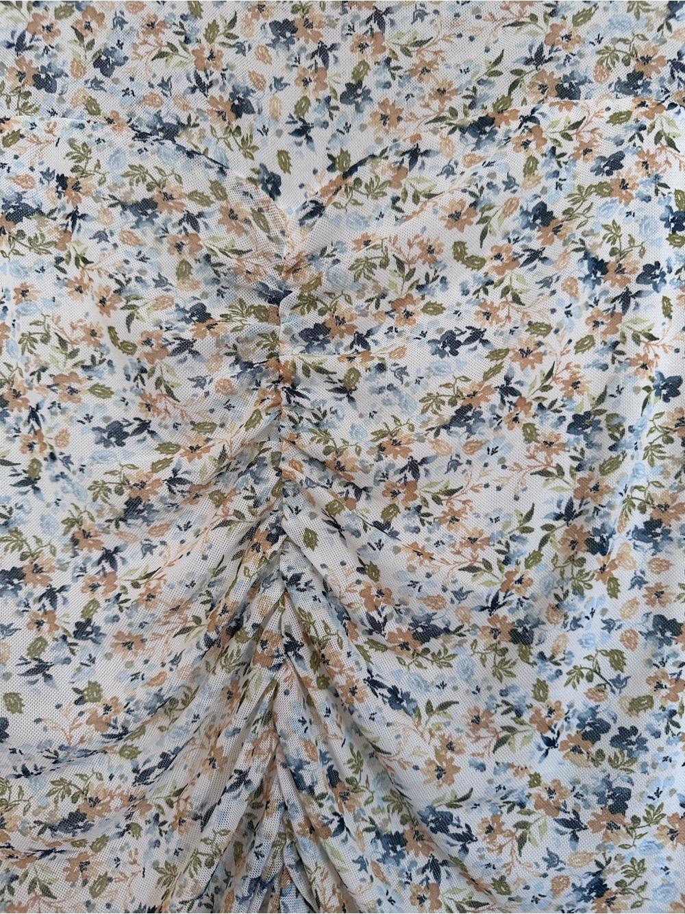 Torrid Floral Mesh Ruched Tunic - Picture 3 of 6